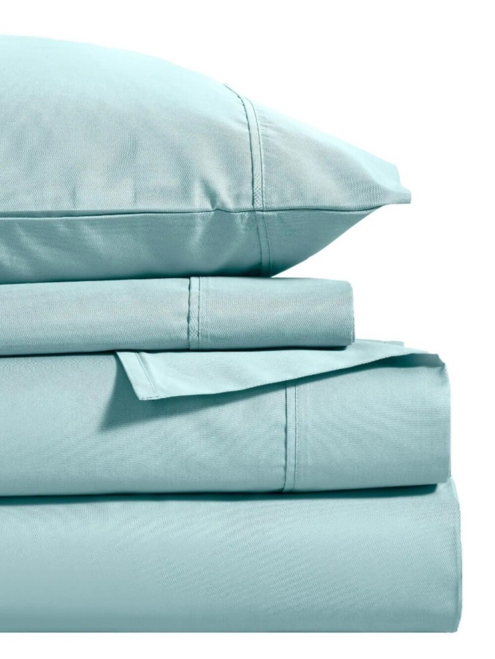 Full Size Deep Pocket Sheet Set in a Light Teal, Very Soft Fabric.Brand New!